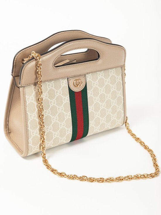 Gucci Small Ophidia Neutrals GG Supreme Canvas Tote Bag - Picture 8 of 15